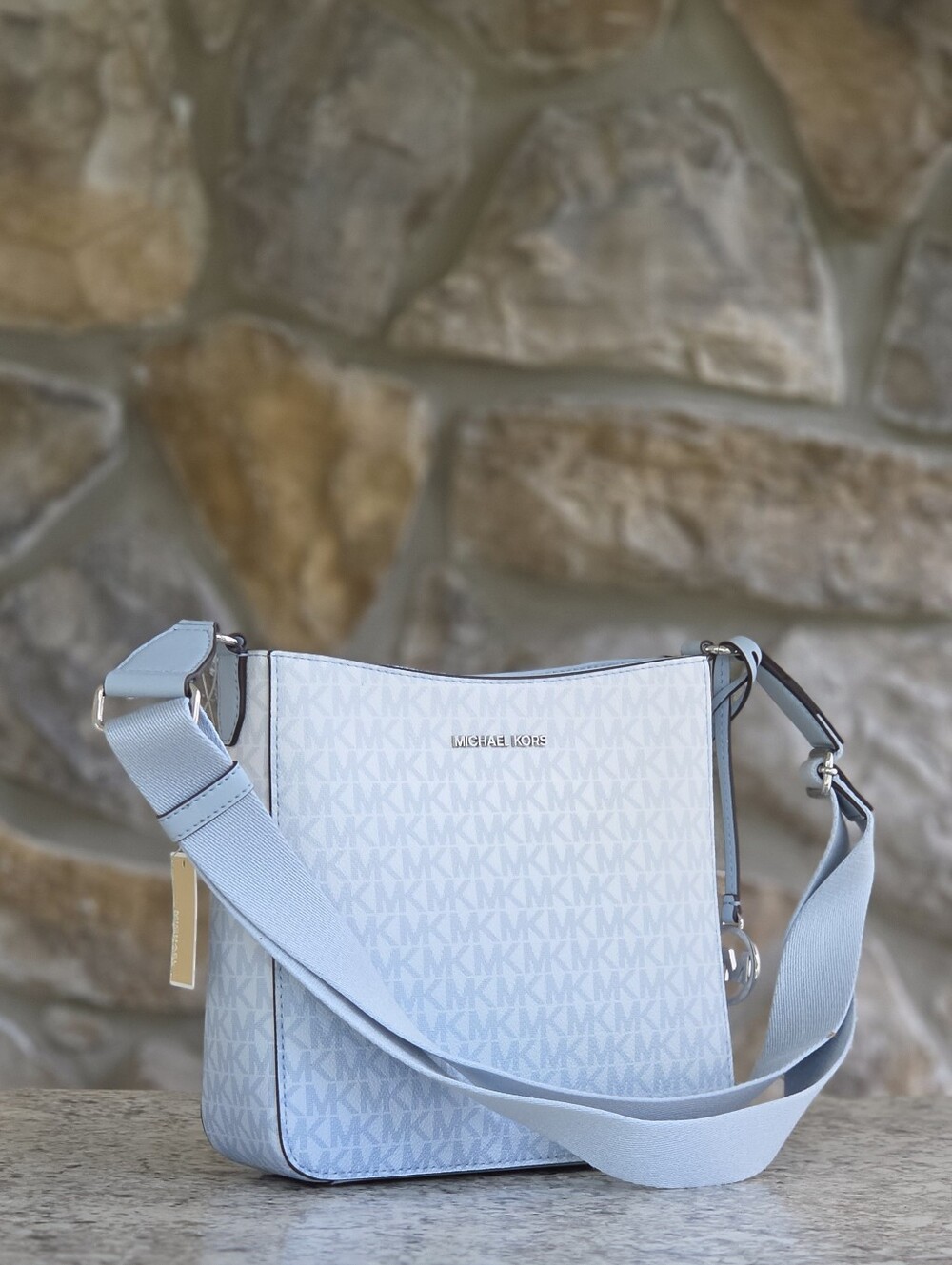 Michael Kors Jet Set Travel Small Logo Ombré Blue Crossbody
